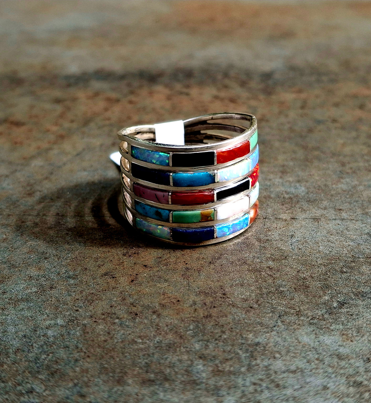 Multi-Stone Inlay Ring