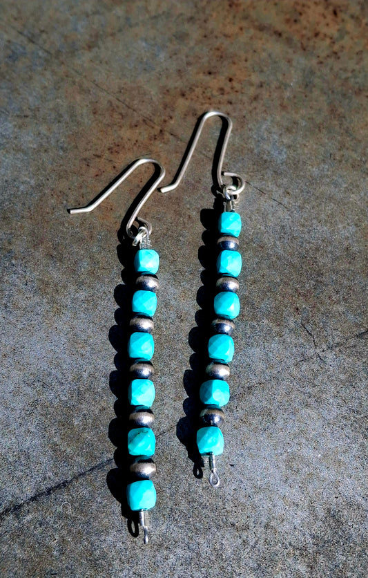 Kingman Bead Earrings - E57