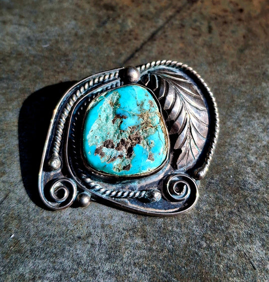 Turquoise Pendant on Shepherds Hook - P85