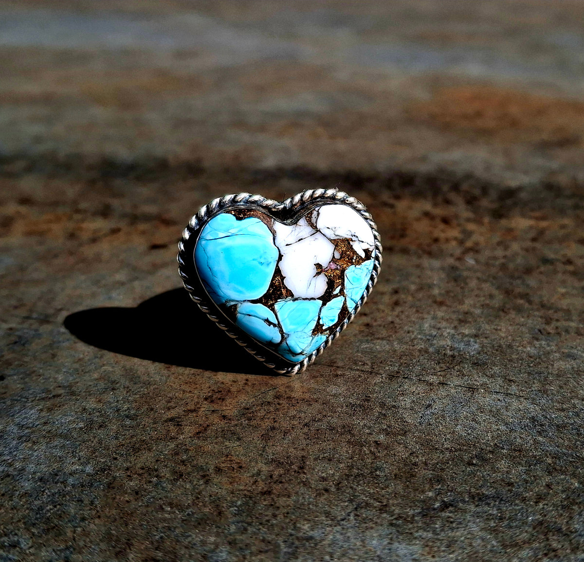 Cotton Candy Heart Ring