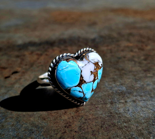 Cotton Candy Heart Ring - R163