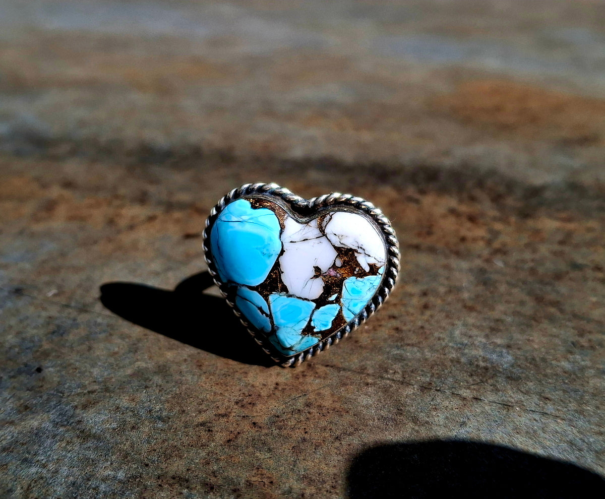 Cotton Candy Heart Ring