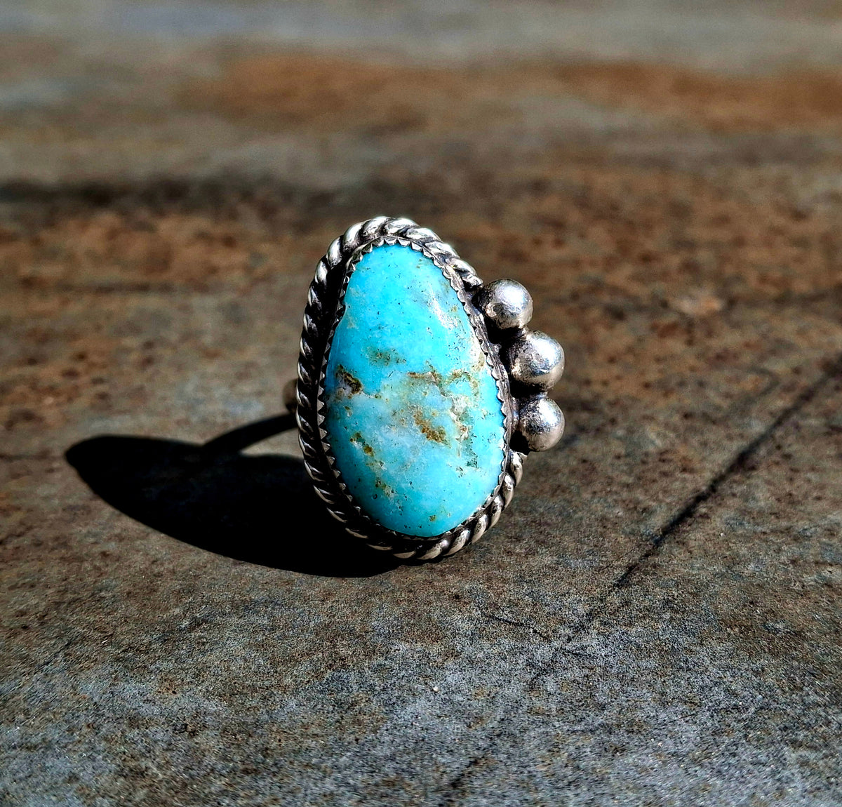 Arizona Turquoise Adjustable Ring