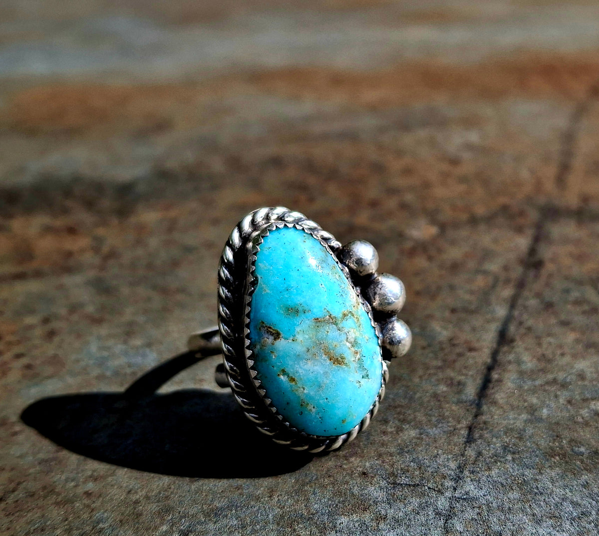 Arizona Turquoise Adjustable Ring