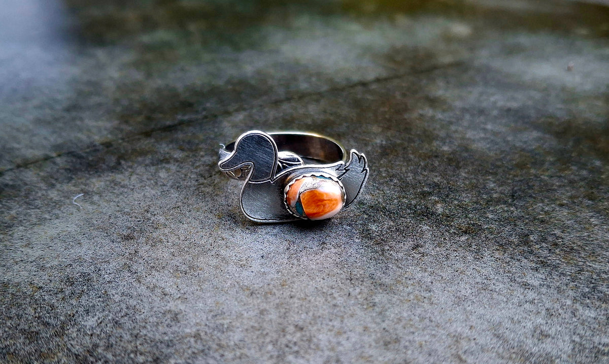 Spiny Mix Duck Adjustable Ring