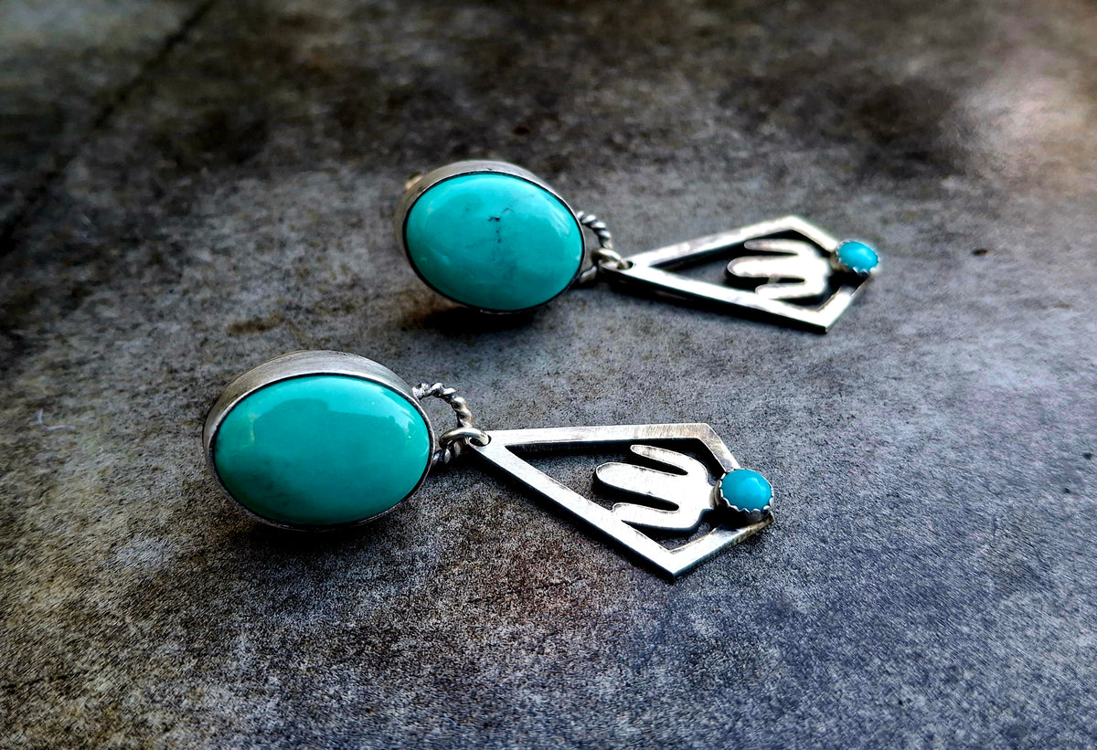 Mine 8 Cactus Dangle Earrings