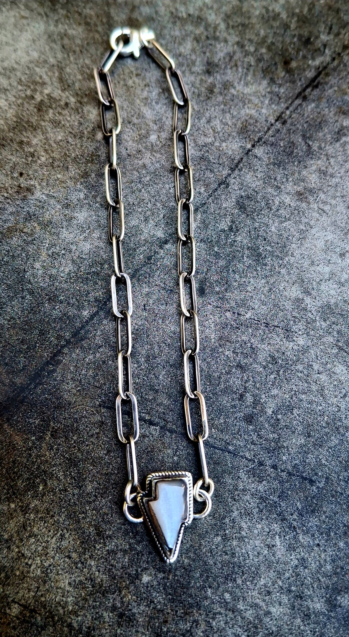 Moonstone Bolt Bracelet