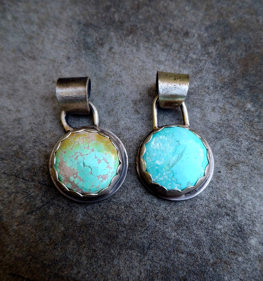 Dry Creek/Buffalo Nickel Reversible Pendant - P88