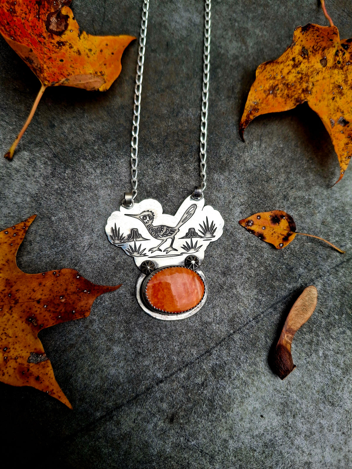 Spiny Roadrunner Necklace