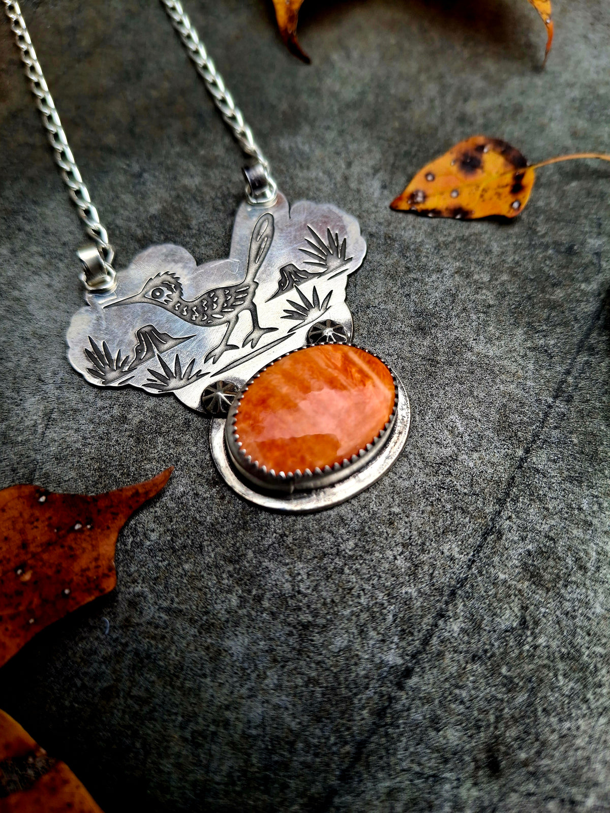 Spiny Roadrunner Necklace