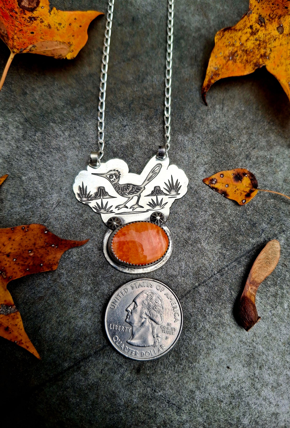Spiny Roadrunner Necklace