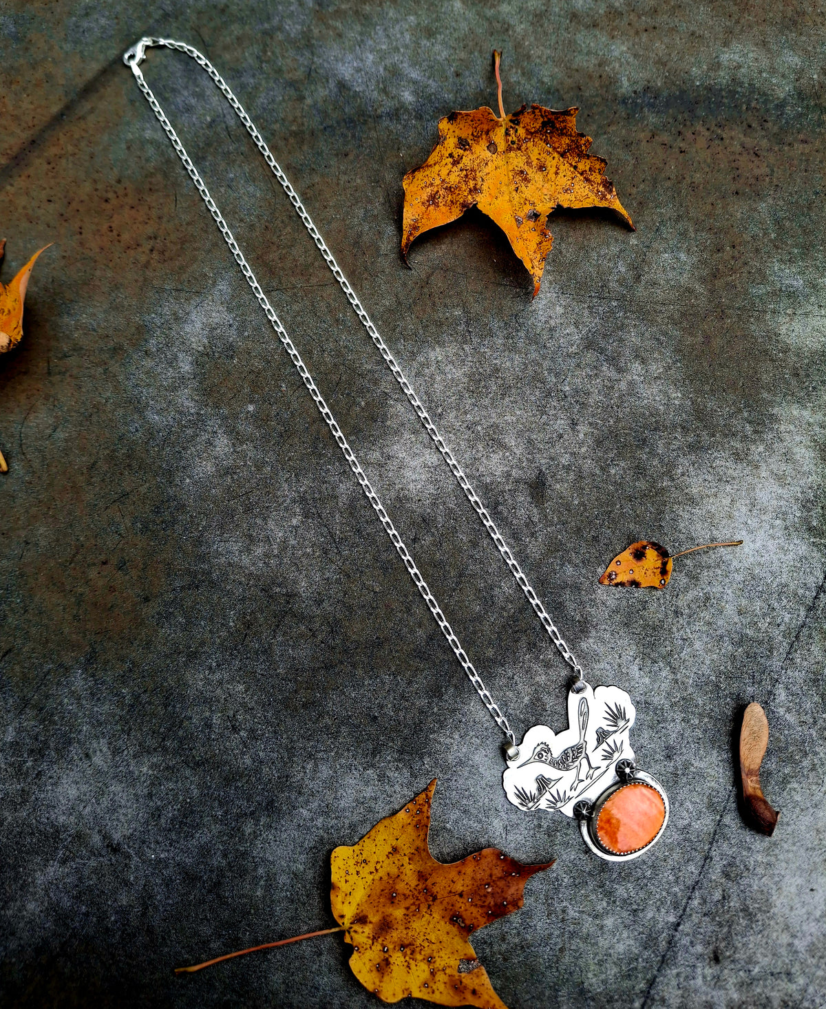 Spiny Roadrunner Necklace