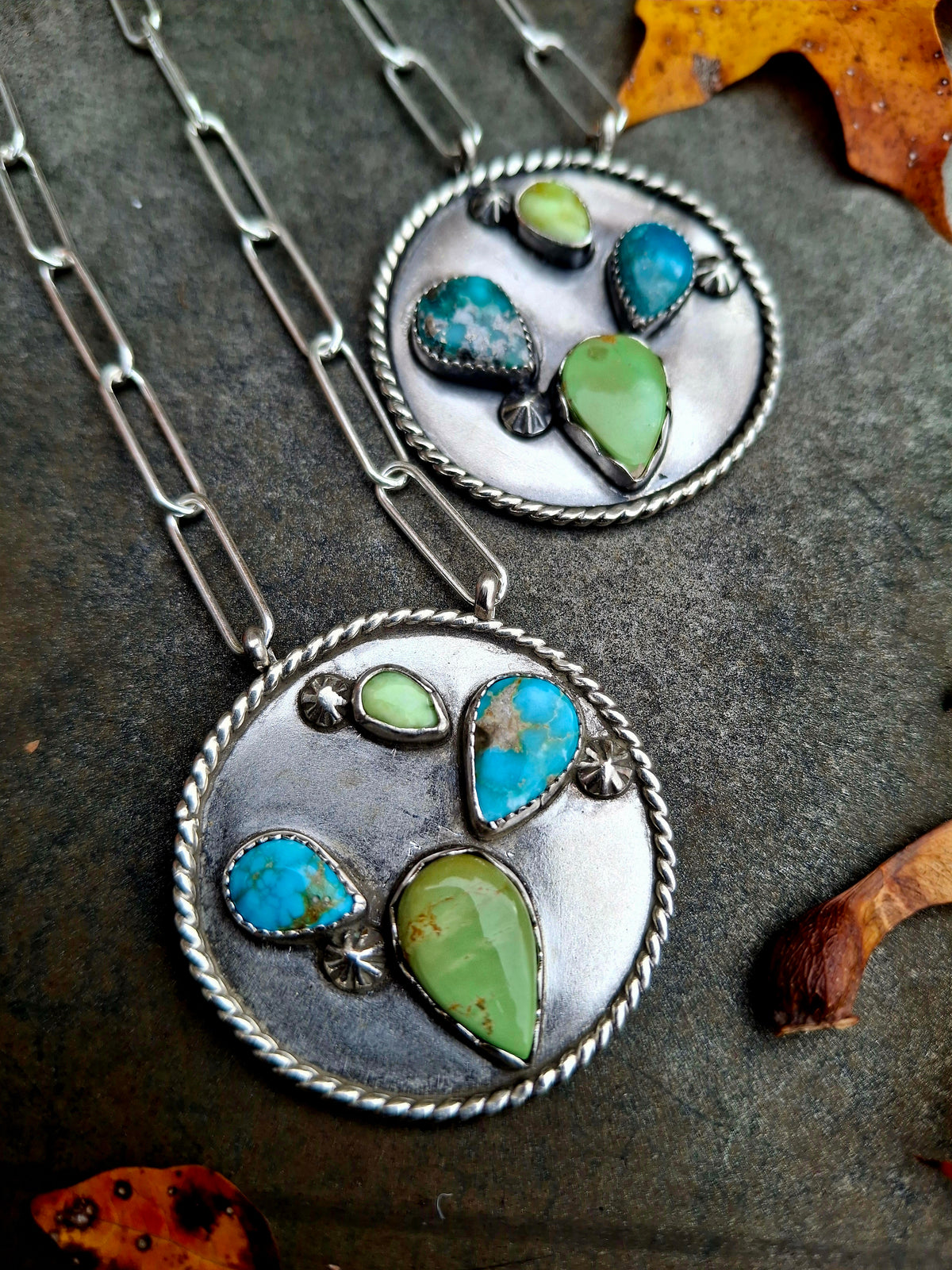 Multi-Stone Cactus Necklace
