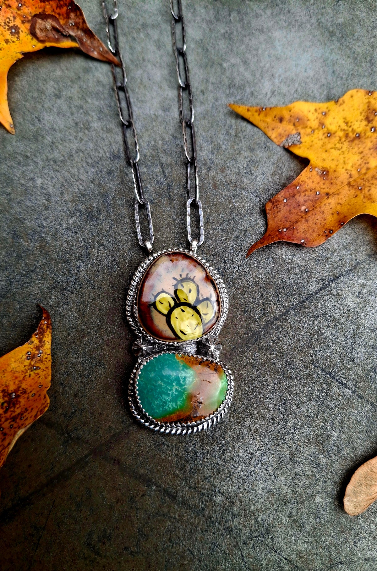 Hand Painted Royston Necklace