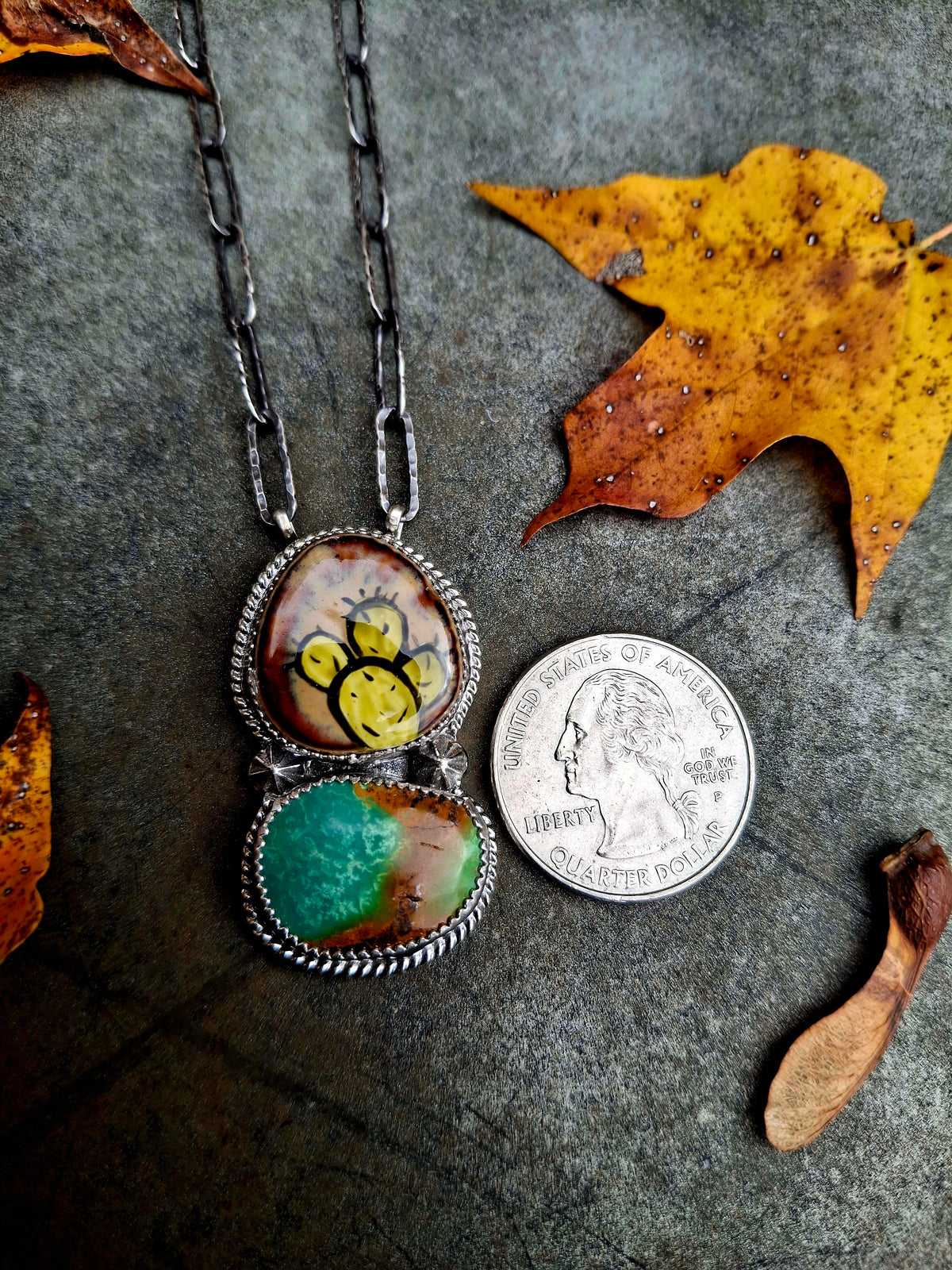 Hand Painted Royston Necklace