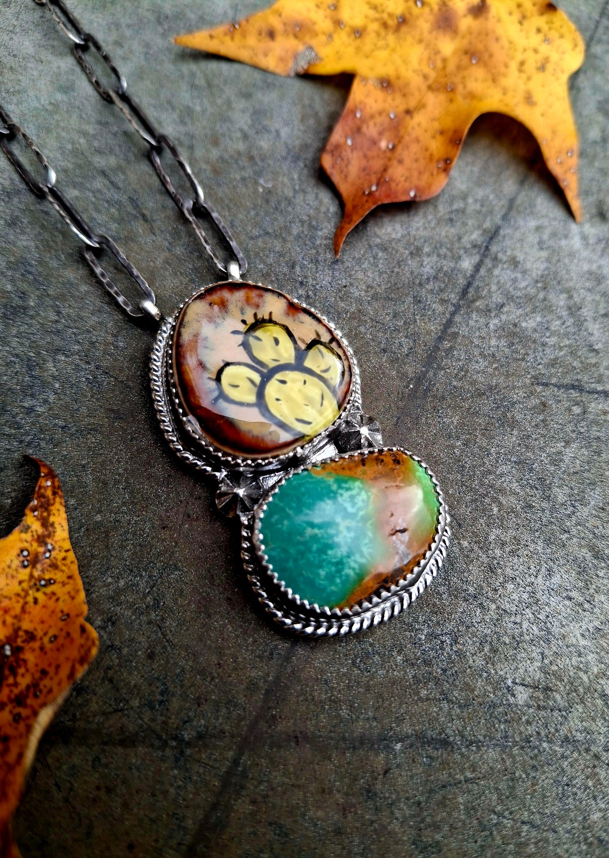 Hand Painted Royston Necklace