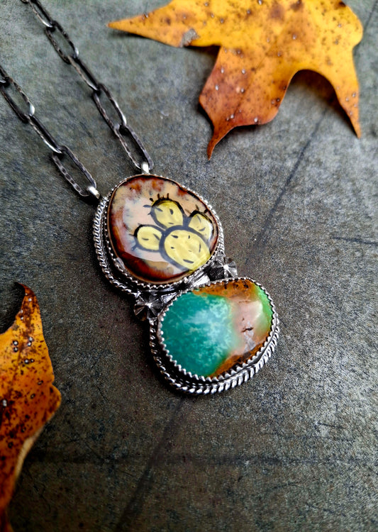 Hand Painted Royston Necklace