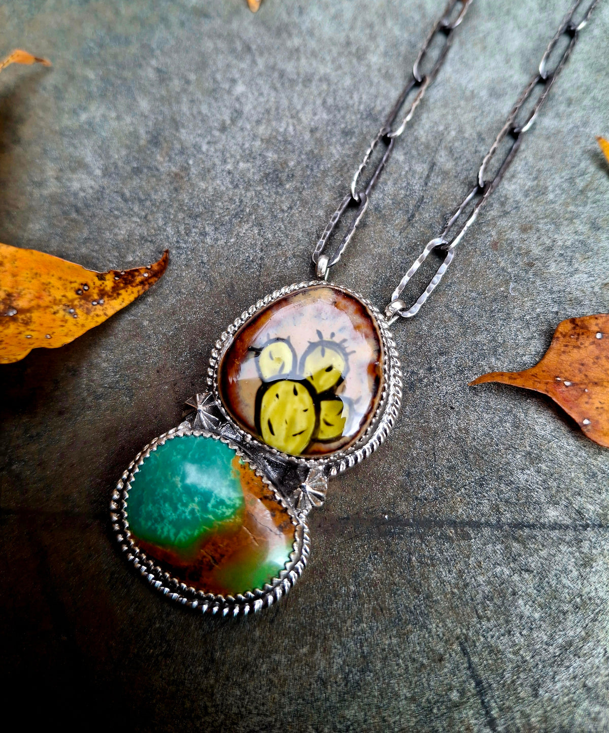 Hand Painted Royston Necklace