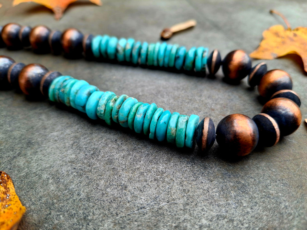 Cloud Mountain/Copper Bead Necklace