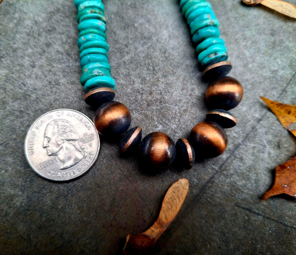 Cloud Mountain/Copper Bead Necklace