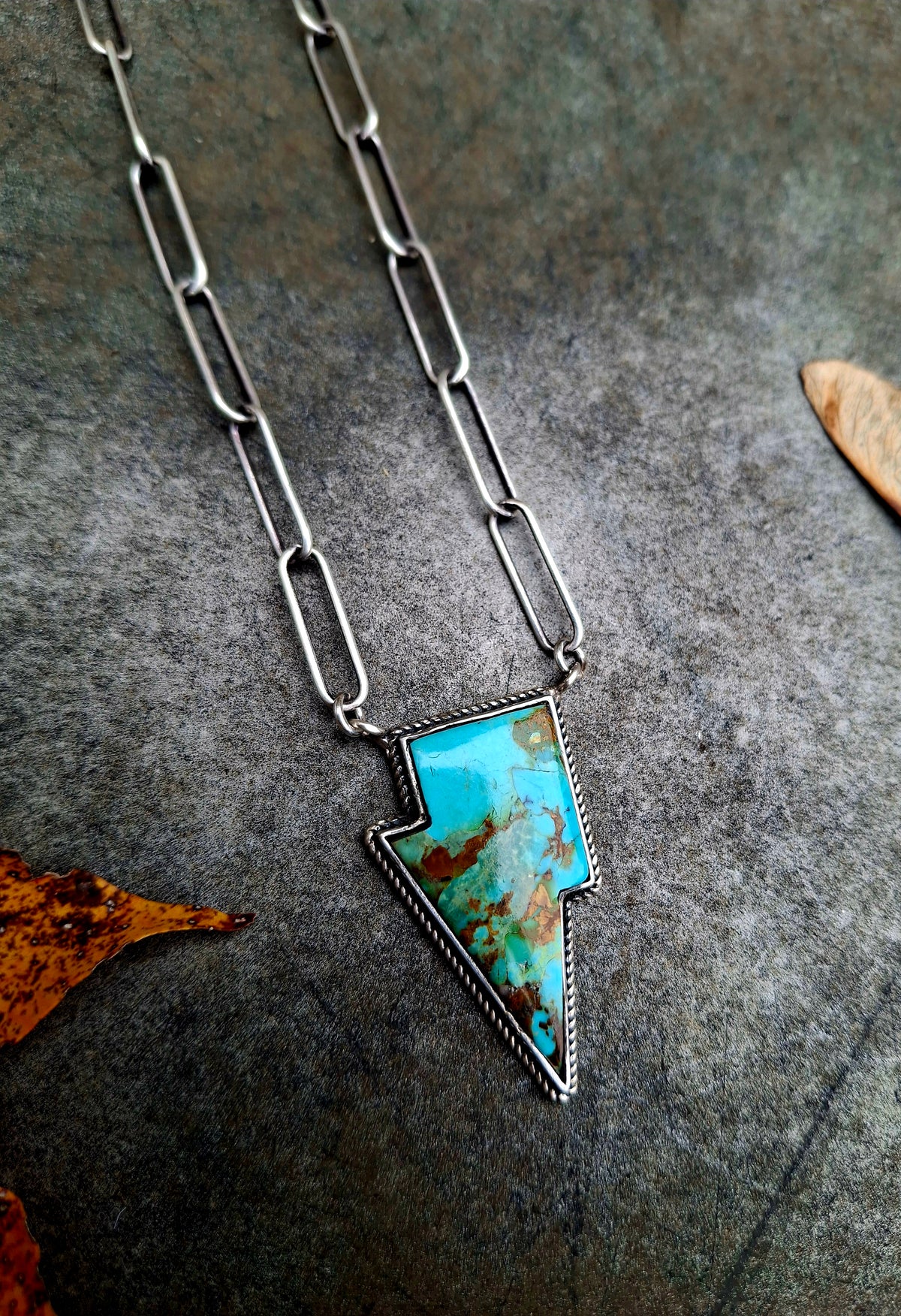 Turquoise Bolt Necklace