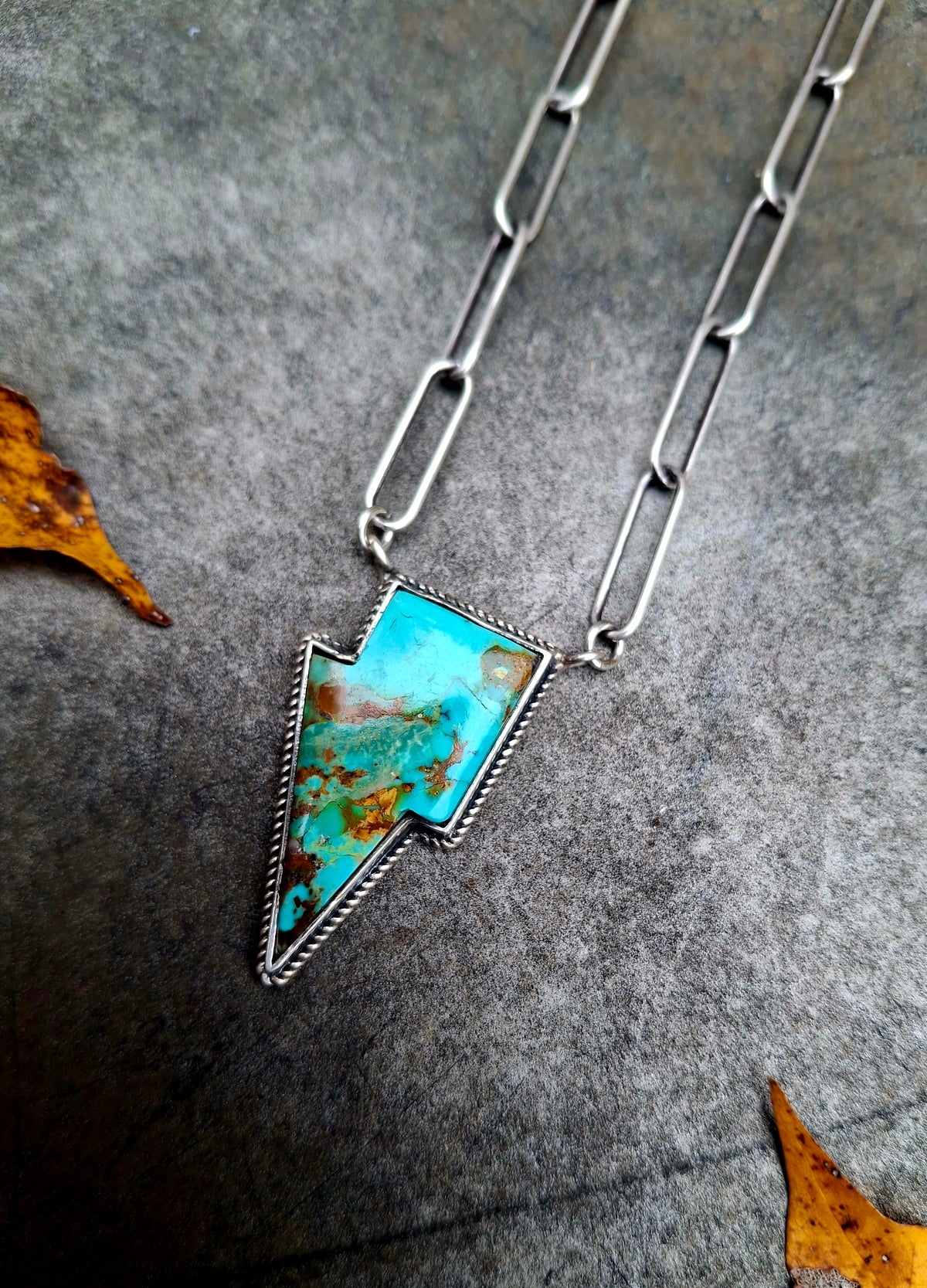 Turquoise Bolt Necklace