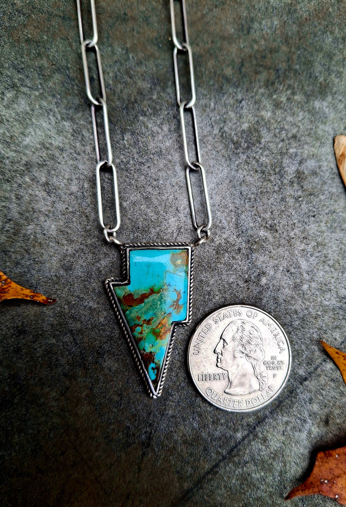 Turquoise Bolt Necklace