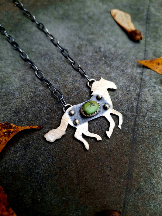Sonoran Gold Horse Necklace