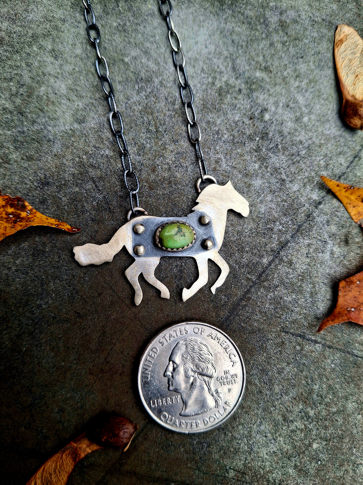 Sonoran Gold Horse Necklace