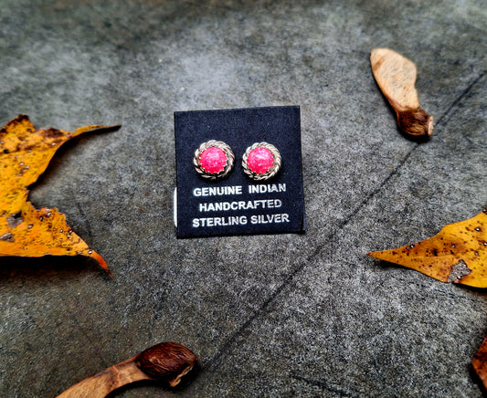Pink Opal Studs