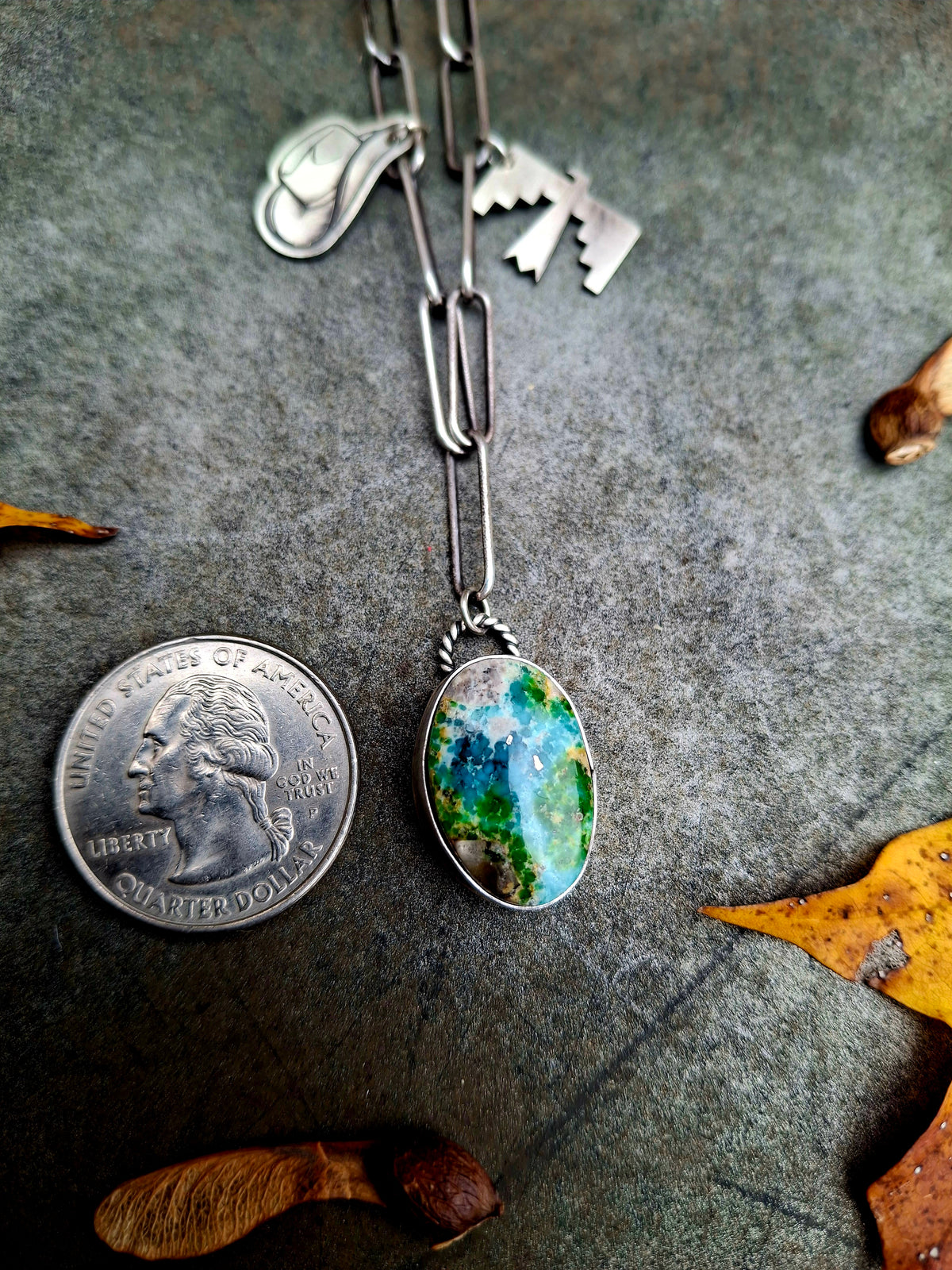 Sonoran Gold Charm Necklace