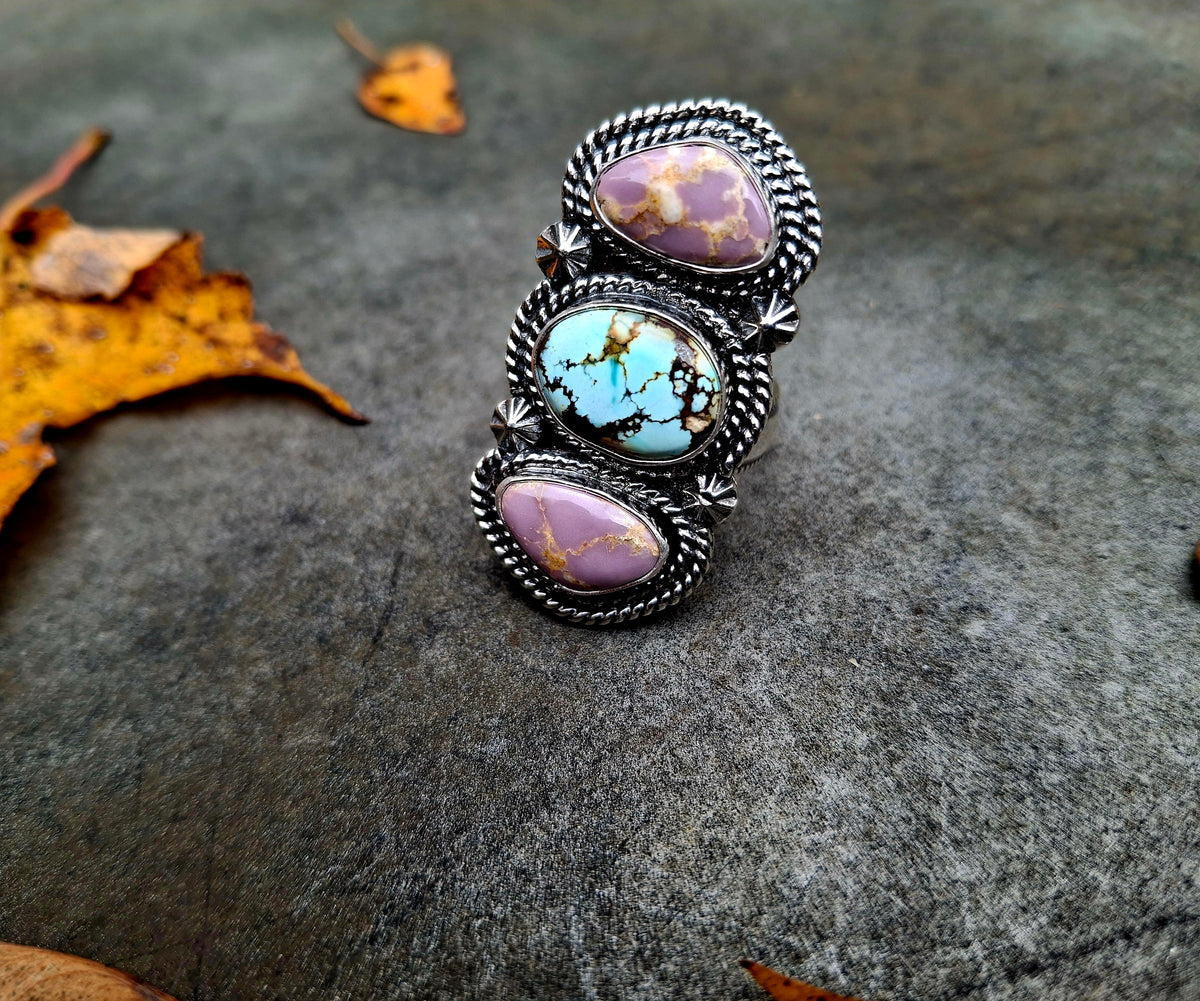 Golden Hills/Phosphosiderite Adjustable Ring
