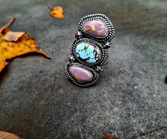 Golden Hills/Phosphosiderite Adjustable Ring