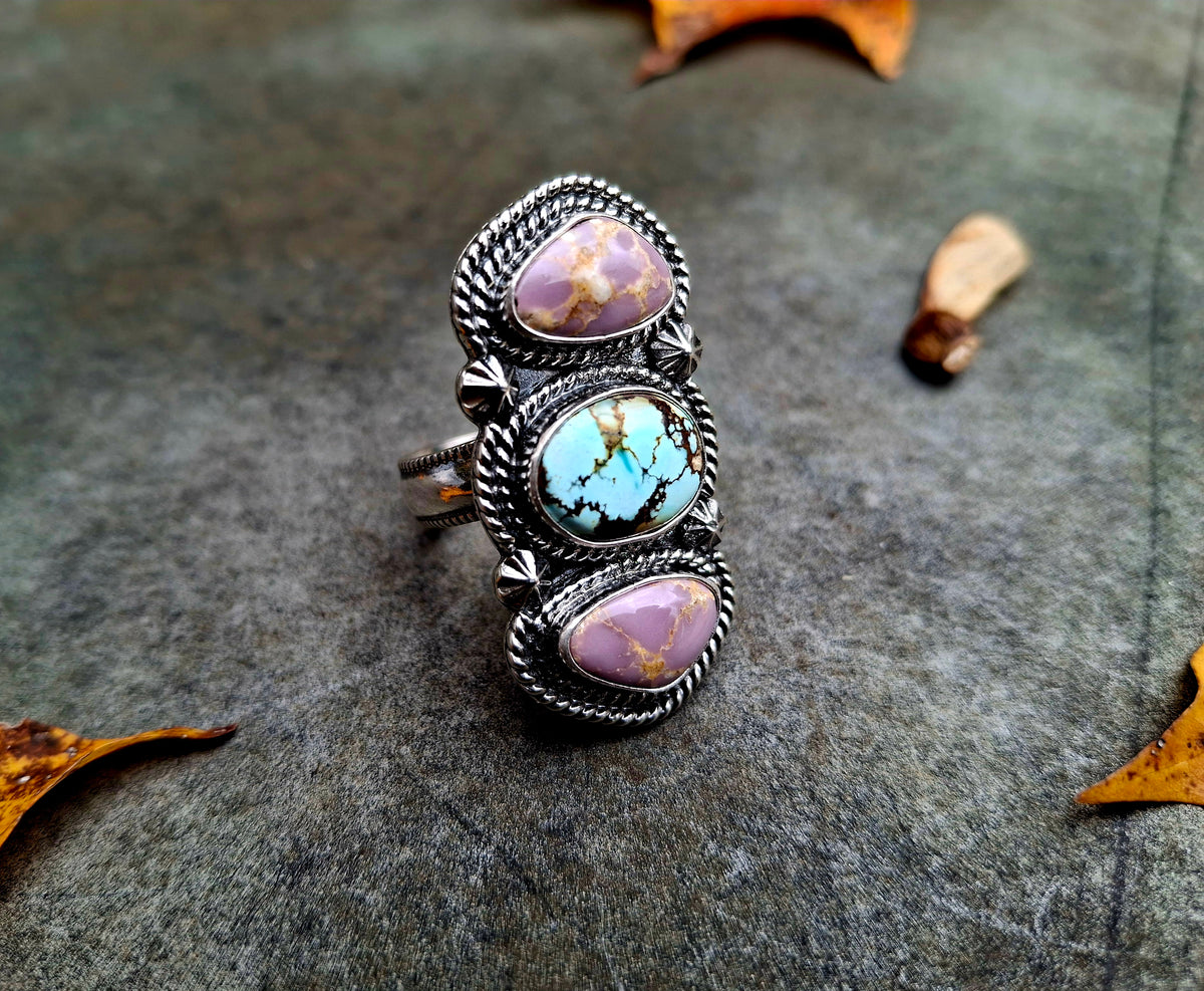 Golden Hills/Phosphosiderite Adjustable Ring