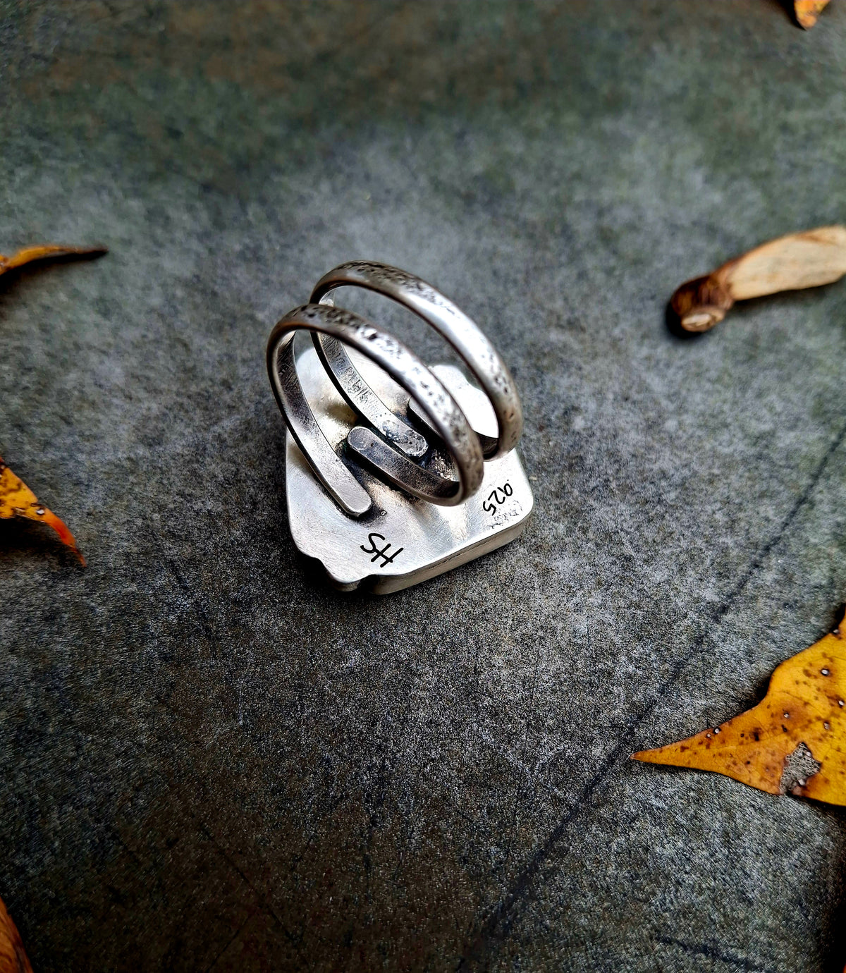 Purple/Orange Spiny Adjustable Ring
