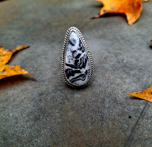 White Buffalo Adjustable Ring