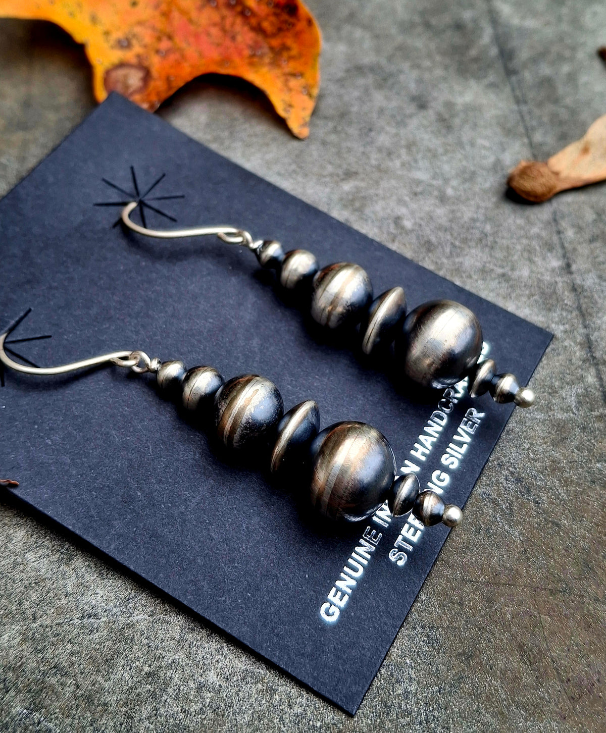 Handmade Navajo Pearl Earrings