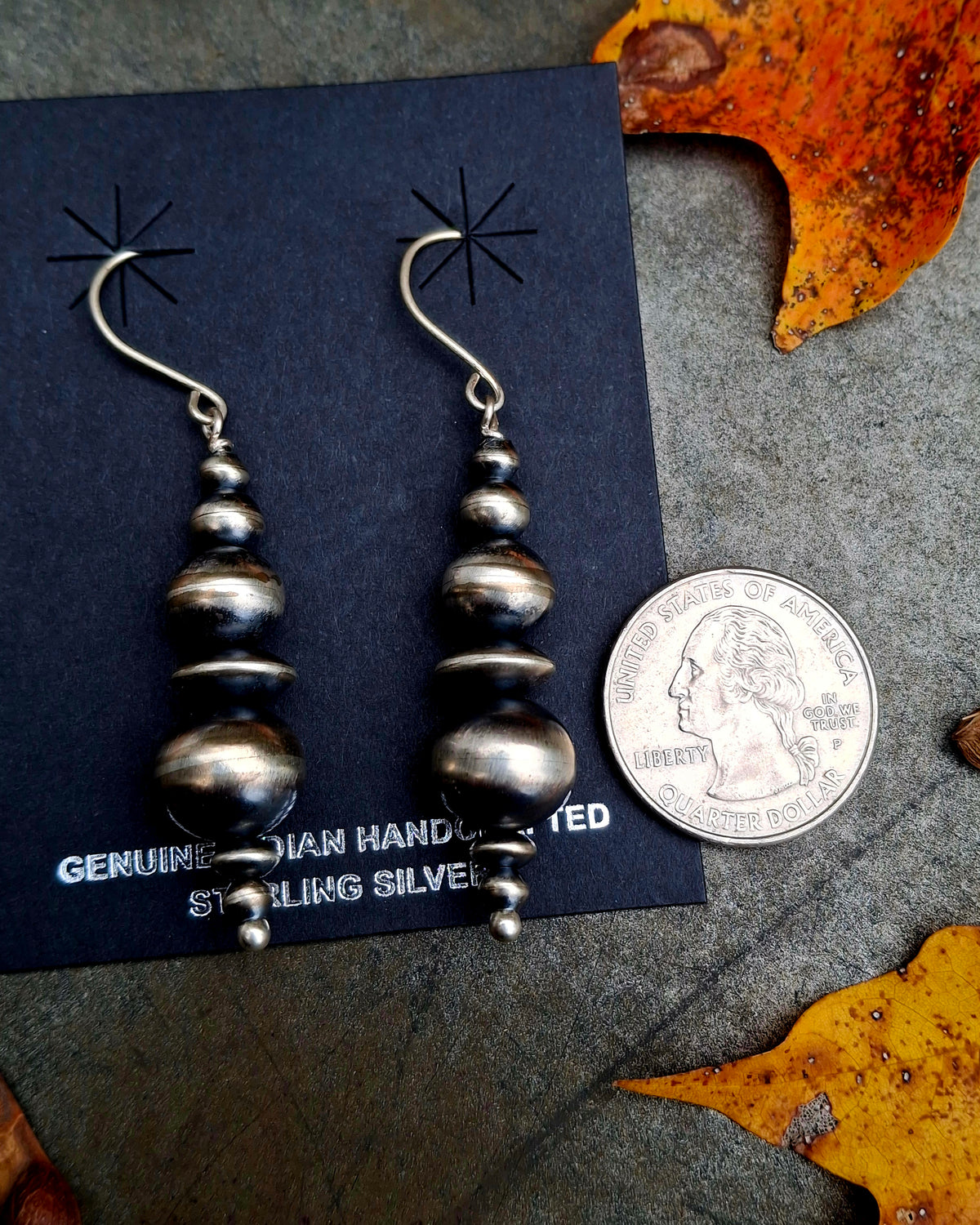 Handmade Navajo Pearl Earrings