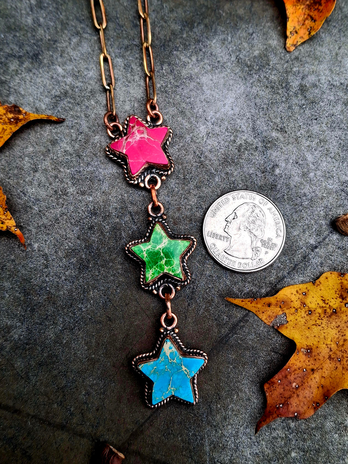 Sea Sediment Drop Necklace