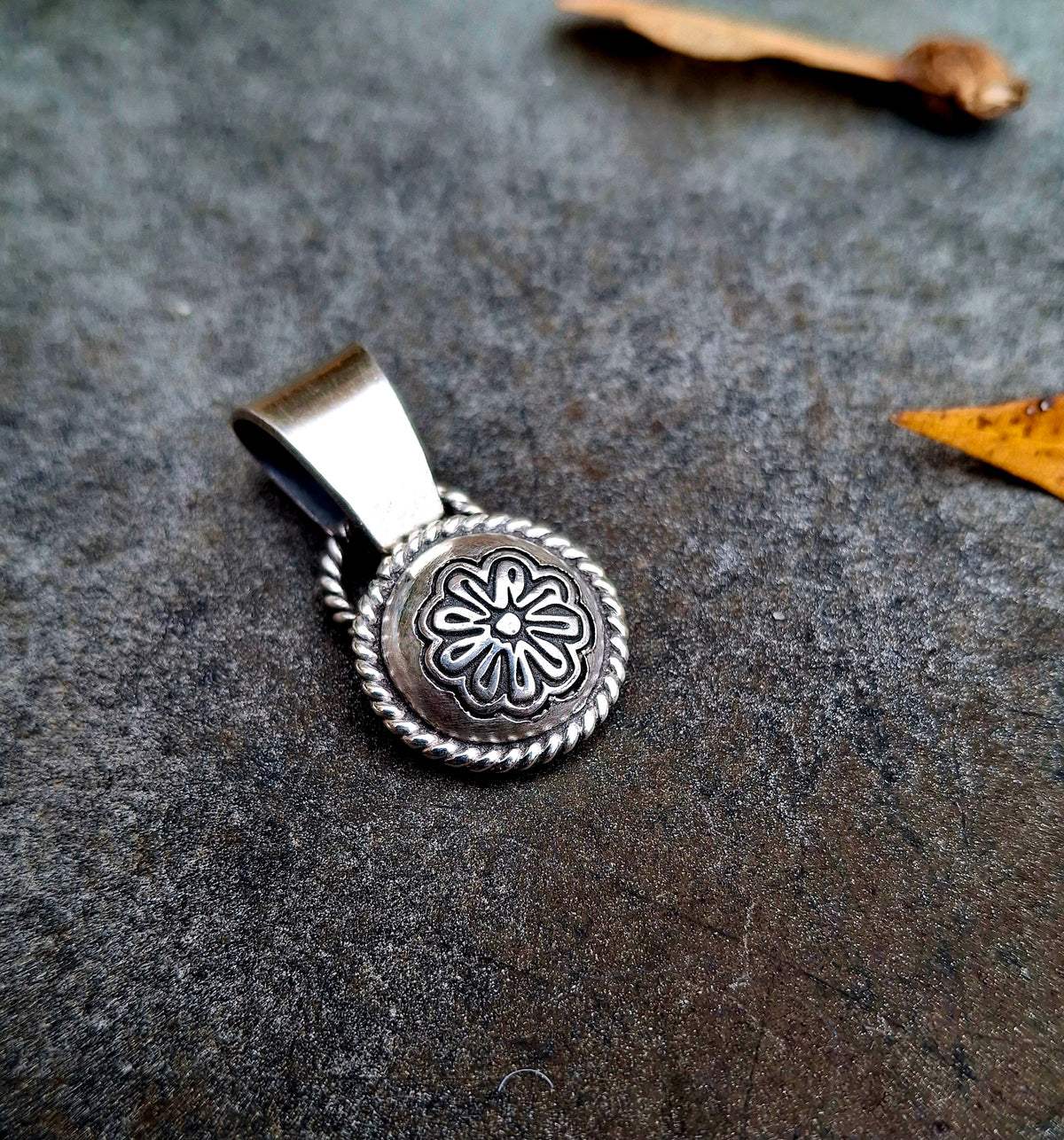 Dainty Stamped Pendant