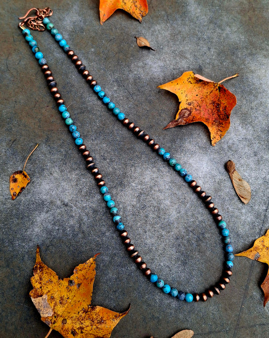 Cloud Mountain/Copper Bead Necklace