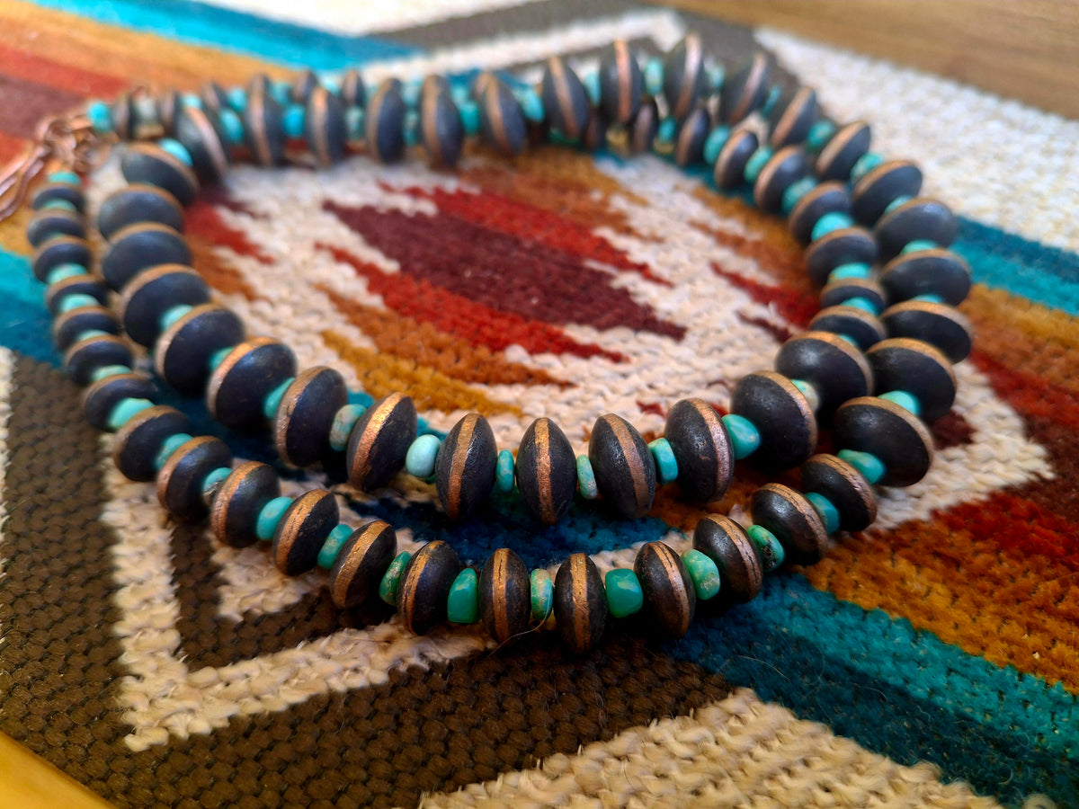 Copper/Cloud Mountain Saucer Necklace