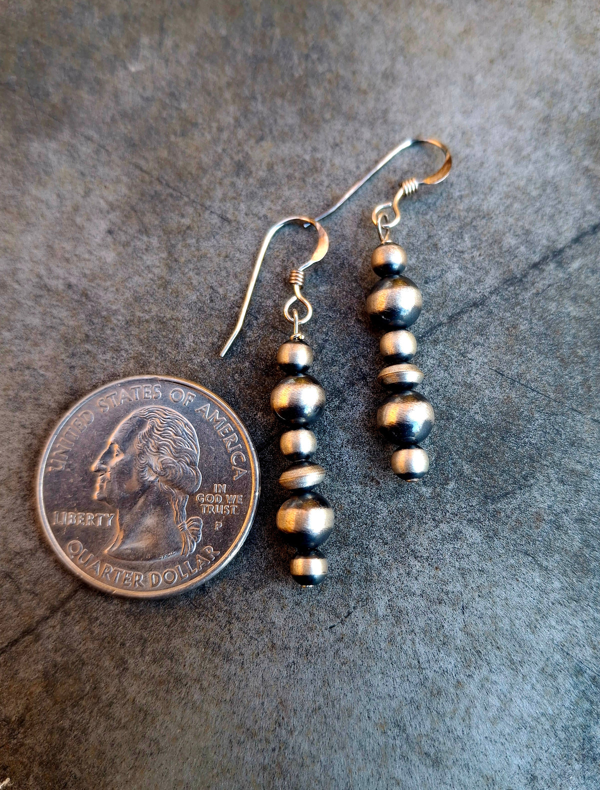 Sterling Pearl Earrings