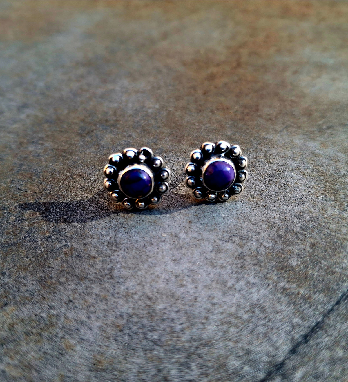 Purple Mojave Studs