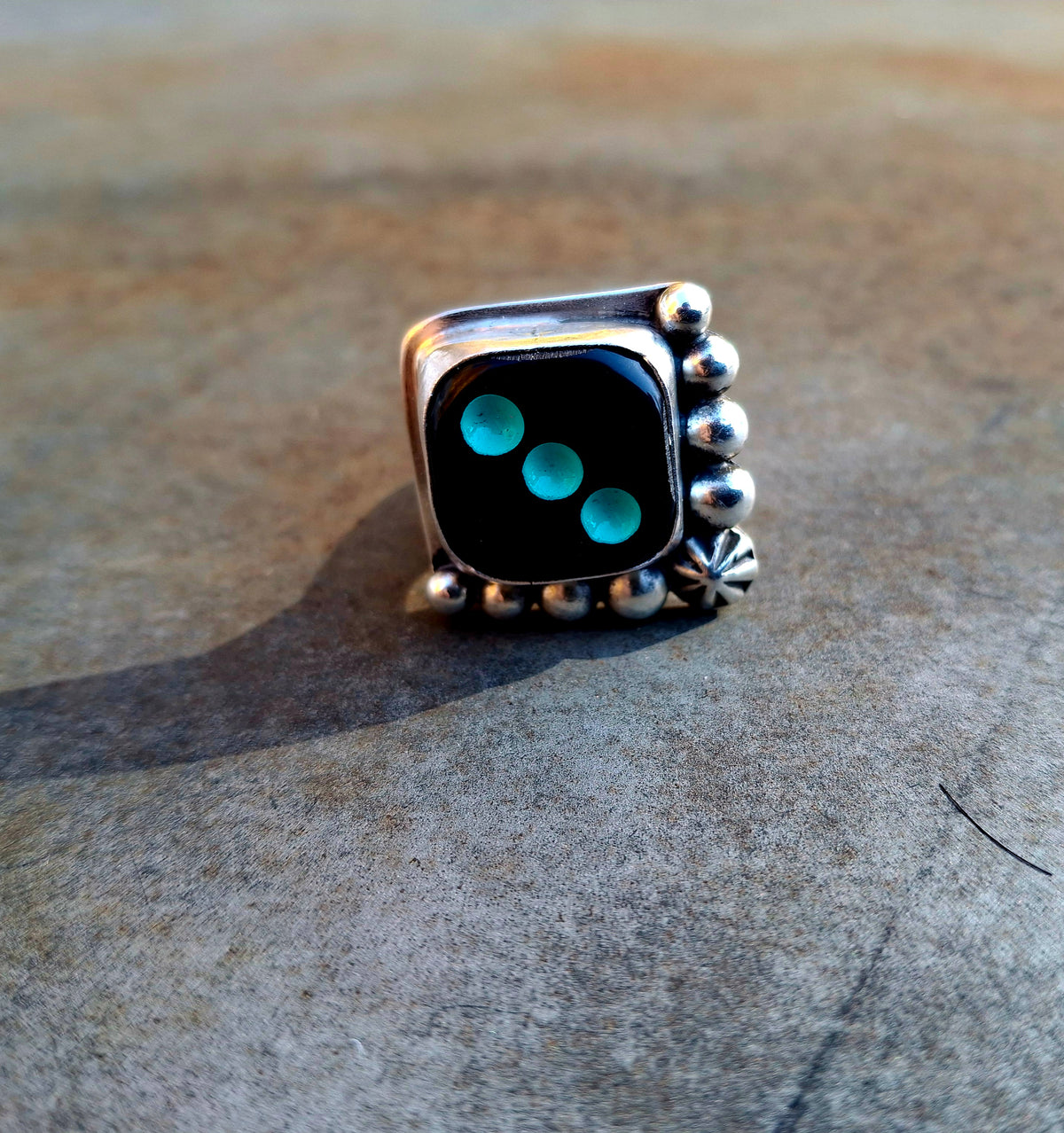 Kingman Dice Adjustable Ring