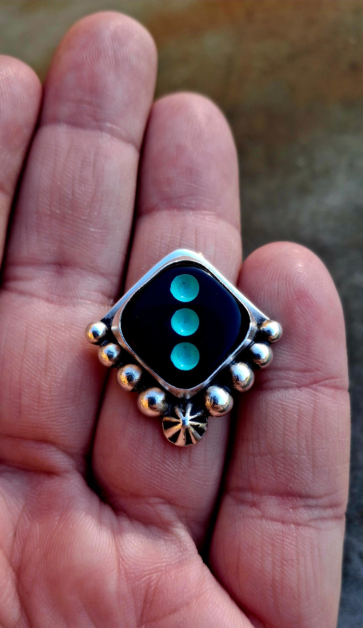 Kingman Dice Adjustable Ring