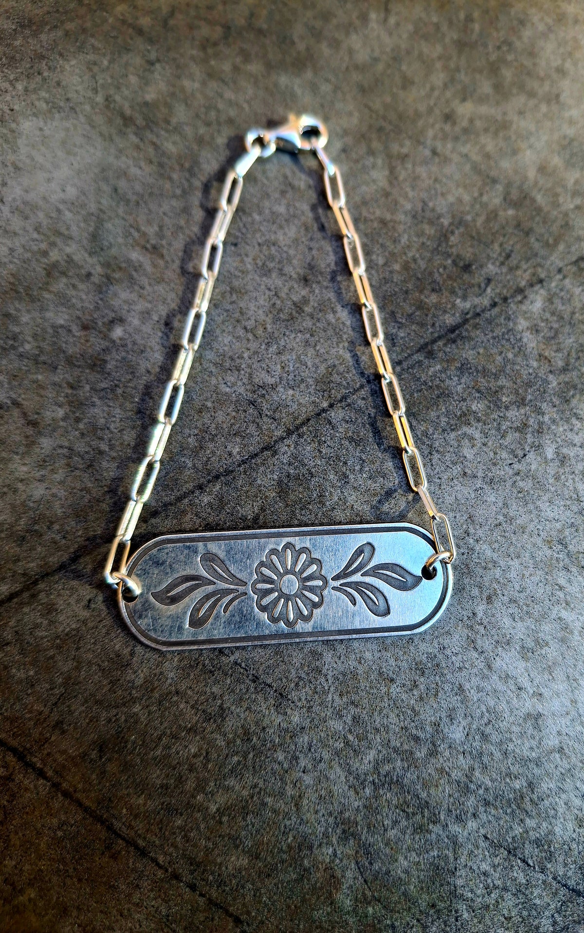 Floral Bar Bracelet
