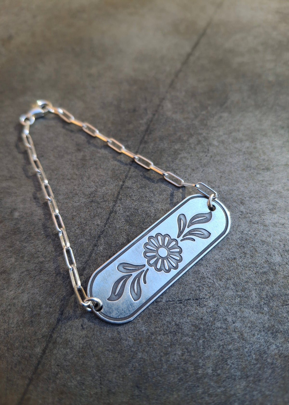 Floral Bar Bracelet