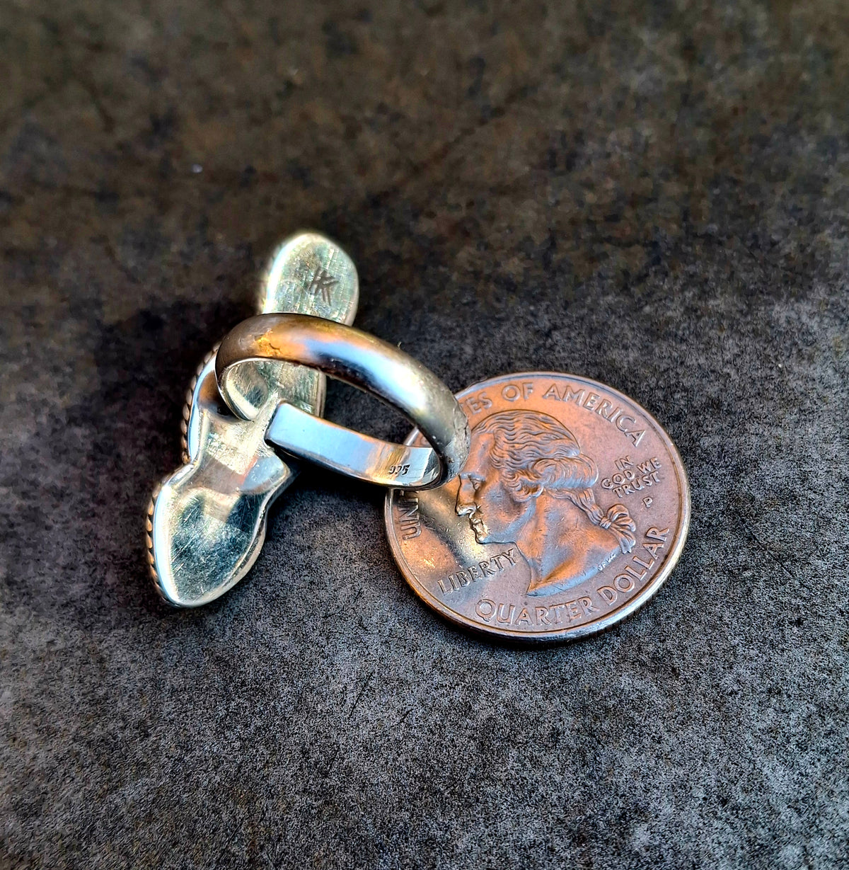 Pink Conch/Paloma Adjustable Ring