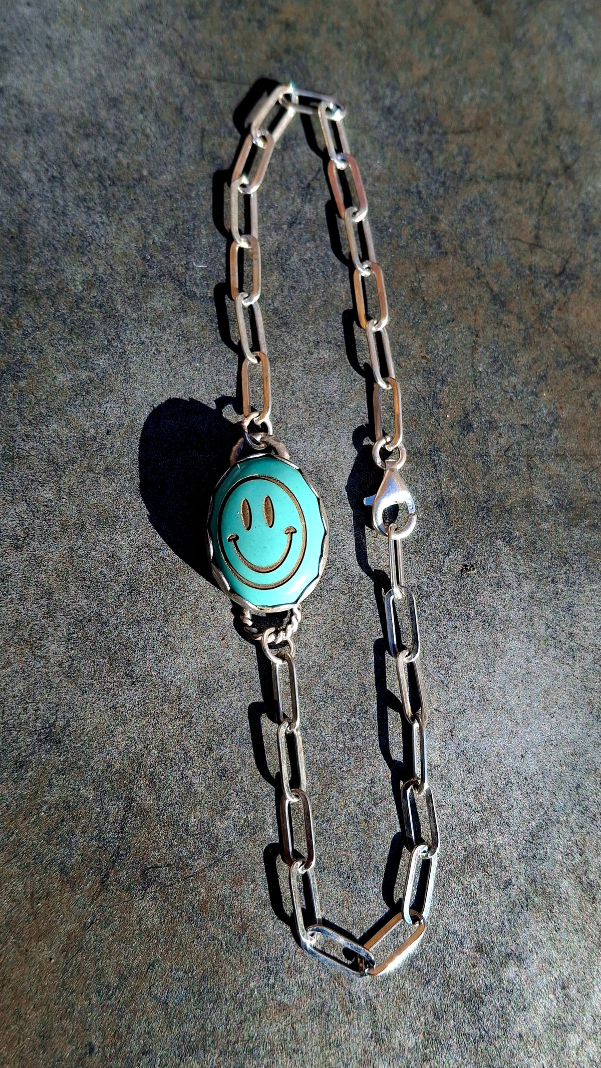 Etched Hubei Smiley Bracelet